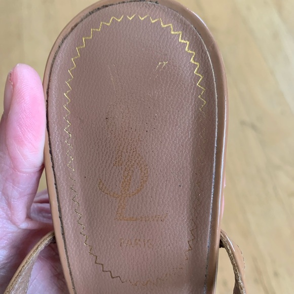 Yves Saint Laurent peep toe sling back women’s size 39 nude - Picture 8 of 9